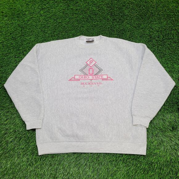 Vintage Ohio State Buckeyes Sweatshirt Womens XL 24x27 Baggy - Picture 1 of 13